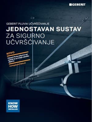 Geberit Pluvia učvršćivanje Geberit Pluvia učvršćivanje